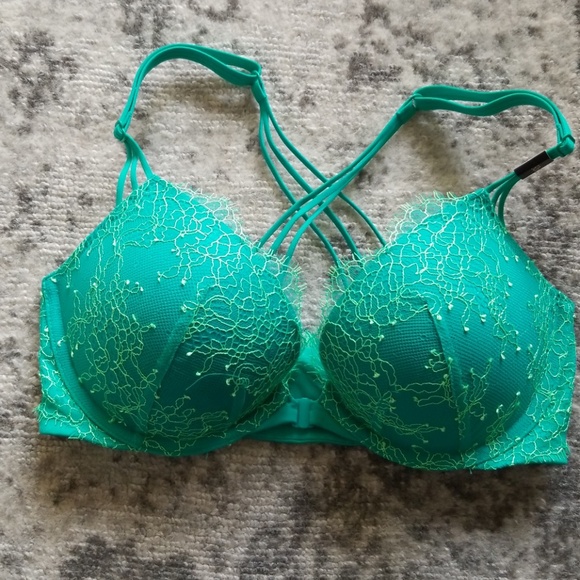 Victoria's Secret Very Sexy Push-Up Green 32D New - Picture 1 of 12